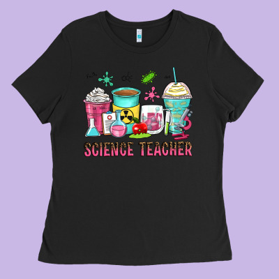Science Teacher Coffee Cups Ladies Tee Designed By Zillion Design Studio