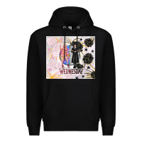 Black gothic girl and colorful girl best friends with ro Premium Hoodie - TumblerDesignByShophia