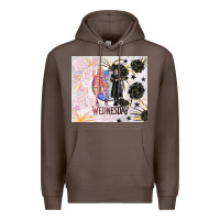 Coffee gothic girl and colorful girl best friends with ro Premium Hoodie - TumblerDesignByShophia