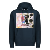 Navy gothic girl and colorful girl best friends with ro Premium Hoodie - TumblerDesignByShophia