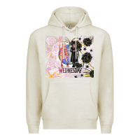 Oatmeal Heather gothic girl and colorful girl best friends with ro Premium Hoodie - TumblerDesignByShophia
