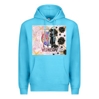 Ocean Blue gothic girl and colorful girl best friends with ro Premium Hoodie - TumblerDesignByShophia