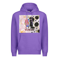 Purple gothic girl and colorful girl best friends with ro Premium Hoodie - TumblerDesignByShophia