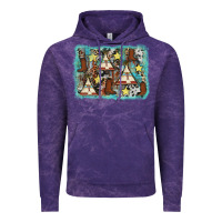 Cloud Purple tribe tent western background Vintage Hoodie - AdoDesignShop