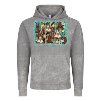 Cloud Rock tribe tent western background Vintage Hoodie - AdoDesignShop