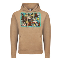 Vintage Coffee tribe tent western background Vintage Hoodie - AdoDesignShop