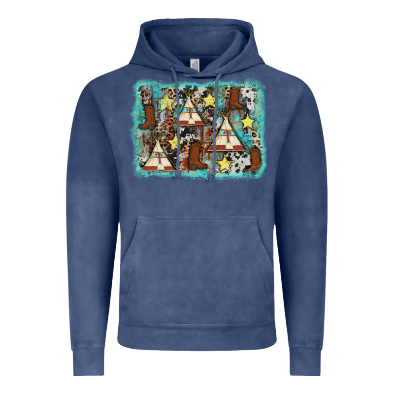 Tribe Tent Western Background Vintage Hoodie by AdoDesignShop | Teevron