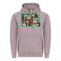 Vintage Zinc tribe tent western background Vintage Hoodie - AdoDesignShop