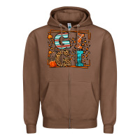 Chestnut Fall Autumn Leopard Gigi Zipper Hoodie - LillyAllenDesigns