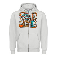Dove Grey Fall Autumn Leopard Gigi Zipper Hoodie - LillyAllenDesigns