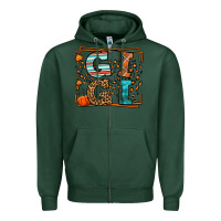Sports Green Fall Autumn Leopard Gigi Zipper Hoodie - LillyAllenDesigns