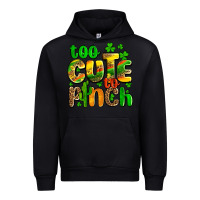 Black St. Patrick's too cute to pinch Urban Hoodie - OliviaCreatesArt