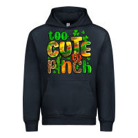 Navy St. Patrick's too cute to pinch Urban Hoodie - OliviaCreatesArt