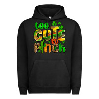 Pigment Black St. Patrick's too cute to pinch Urban Hoodie - OliviaCreatesArt