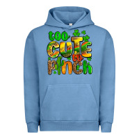 Pigment Pebble Blue St. Patrick's too cute to pinch Urban Hoodie - OliviaCreatesArt