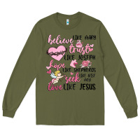 Army Green christian valentines Long Sleeve Tee - MaliasSmallBusiness