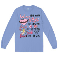 Colony Blue christian valentines Long Sleeve Tee - MaliasSmallBusiness
