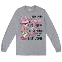 Heather Grey christian valentines Long Sleeve Tee - MaliasSmallBusiness