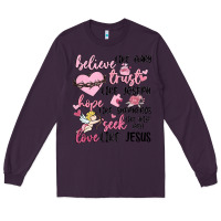 Plum christian valentines Long Sleeve Tee - MaliasSmallBusiness