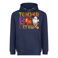 Navy Teacher Boo Crew Heavyweight Hoodie - texasbilliewilder