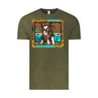 Vintage Olive Western Cute Pig Vintage Tee - LillyAllenDesigns