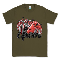 Army Green cheer Classic Tee - MaliasSmallBusiness