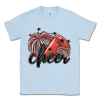 Dusty Blue cheer Classic Tee - MaliasSmallBusiness