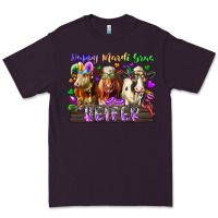 Plum happy mardi gras heifer Premium Tee - RacoonDesign