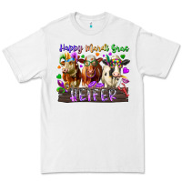 White happy mardi gras heifer Premium Tee - RacoonDesign