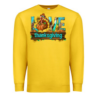 Lemon Love Thanksgiving with Turkey Premium Sweatshirt - texasbilliewilder