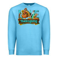 Love Thanksgiving With Turkey Premium Sweatshirt | Teevron