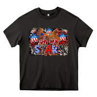 Asphalt Oh my stars chicken 4th of july Heavy Core Tee - CowGirlArtShop