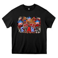 Black Oh my stars chicken 4th of july Heavy Core Tee - CowGirlArtShop