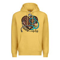 Antique Gold nurse leopard heart Premium Hoodie - JahusDesignShop