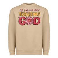 Mushroom i’m just out here trusting god Heavyweight Sweatshirt - MaliasSmallBusiness