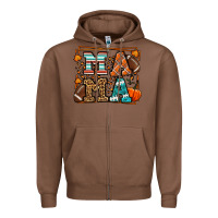 Chestnut Fall American Football Autumn Mama Zipper Hoodie - LillyAllenDesigns