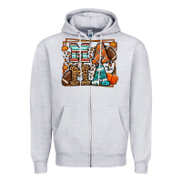 Fall American Football Autumn Mama Zipper Hoodie | Teevron