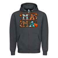 Smoke Fall American Football Autumn Mama Zipper Hoodie - LillyAllenDesigns