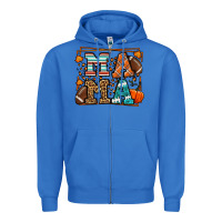 True Royal Fall American Football Autumn Mama Zipper Hoodie - LillyAllenDesigns