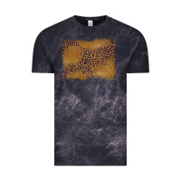 Cloud Black leopard background Vintage Tee - BarkalooDesign