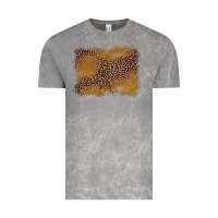 Cloud Rock leopard background Vintage Tee - BarkalooDesign
