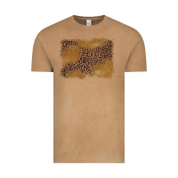Leopard Background Vintage Tee | Teevron