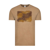 Vintage Coffee leopard background Vintage Tee - BarkalooDesign