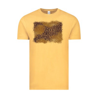Vintage Mustard leopard background Vintage Tee - BarkalooDesign
