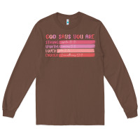 Chestnut god says you are Long Sleeve Tee - MaliasSmallBusiness