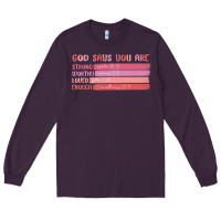 Plum god says you are Long Sleeve Tee - MaliasSmallBusiness