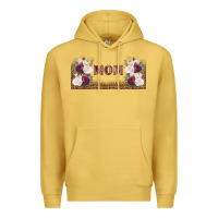Antique Gold mom burgundy flowers with leopard Premium Hoodie - TumblerDesignByShophia