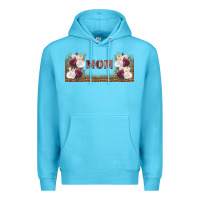 Ocean Blue mom burgundy flowers with leopard Premium Hoodie - TumblerDesignByShophia