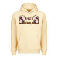 Pina Colada mom burgundy flowers with leopard Premium Hoodie - TumblerDesignByShophia