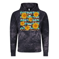 Cloud Black sunflower western seamless Vintage Hoodie - AdoDesignShop